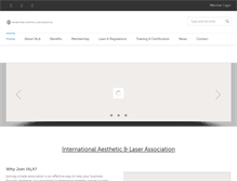 Tablet Screenshot of internationallaserassociation.org